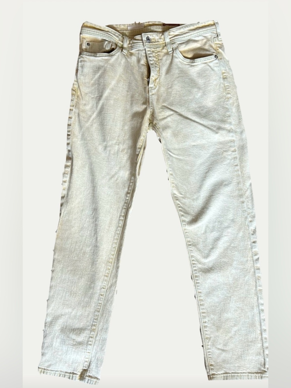 Pilcro Skinny Jeans in Light Yellow